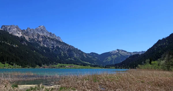 Haldensee Στην Κοιλάδα Tannheim Austria — Φωτογραφία Αρχείου