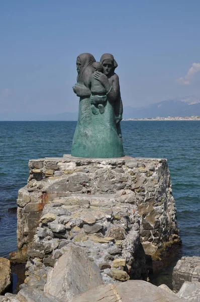 Attesa Resort Mar Mediterraneo Mare Viareggio Italia Toscana Monumento Effigie — Foto Stock