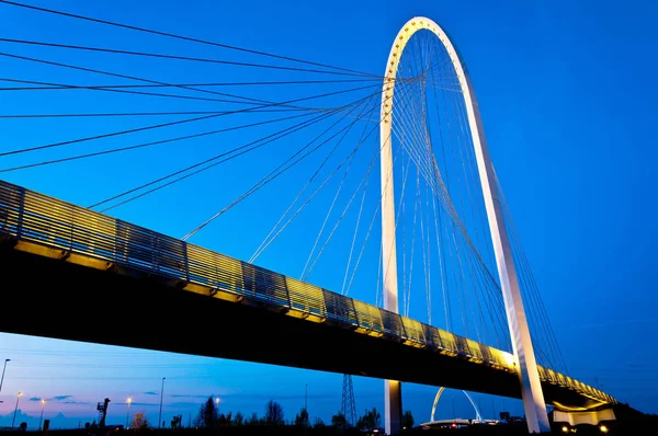 Reggio Emilia Italia Ponti Calatrava Tramonto — Foto Stock