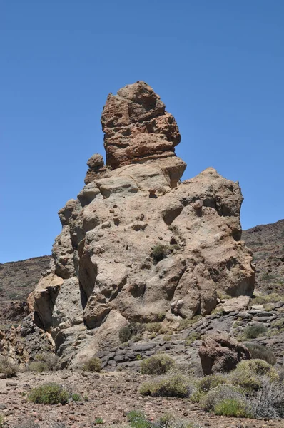 Tenerife Roques Garcia Rock Rock Tower Birthern Canaries Canary Islands — стоковое фото