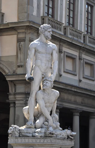 David Michelangelo Firenze Scultura Fermo Immagine Monumento Toscana Italia Piazza — Foto Stock