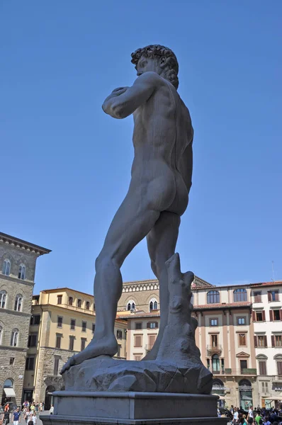 David Michelangelo Florence Sculpture Statue Monument Toscane Italie Piazza Piazza — Photo