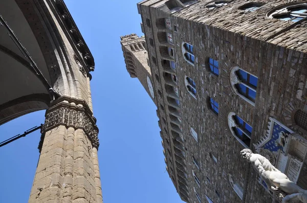 Palazzo Vecchio Φλωρεντία Παλάτι Palazzo Vecchio Τοσκάνη Ιταλία Αρχιτεκτονική Palazzo — Φωτογραφία Αρχείου