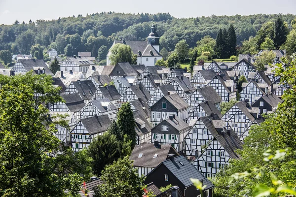 Half Timbered Houses Old Town Freudenberg — Stock Photo, Image