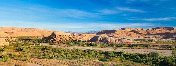 Panorama Antiga Kasbah Marroquina Ait Benhaddou Perto Ouarzazate Marrocos Património — Fotografia de Stock
