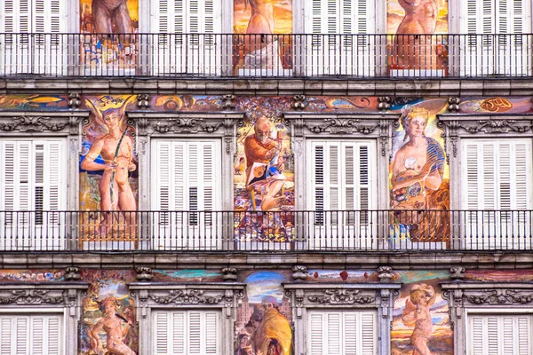 Дом Панадерии Пласа Майор Мадрид Испания — стоковое фото