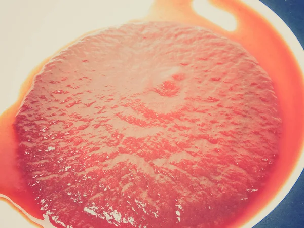 Vintage Retro Hledá Detail Červená Omáčka Kečup Používán Jako Koření — Stock fotografie