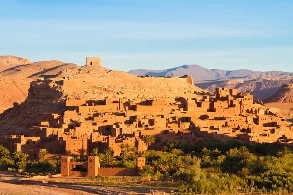 Panorama Ancient Moroccan Kasbah Ait Benhaddou Ouarzazate Morocco Unesco World Stock Photo