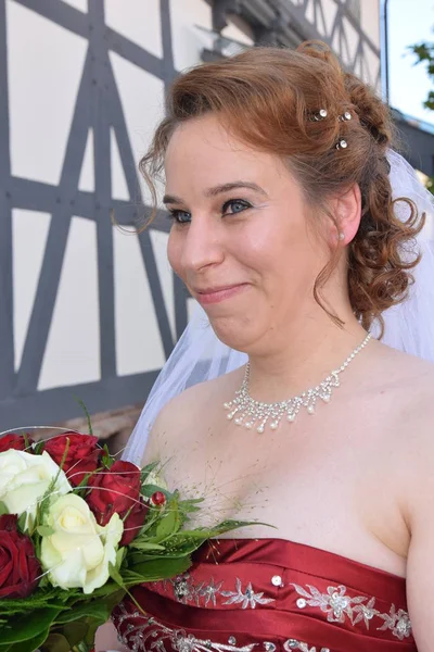 Visão Panorâmica Conceito Casamento — Fotografia de Stock