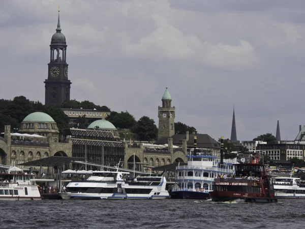 Amburgo Una Delle Principali Città Portuali Della Germania Settentrionale — Foto Stock