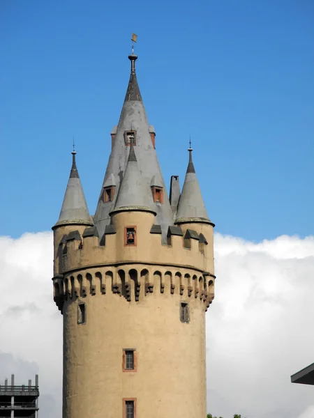 Eschenheimer Turm Frankfurt Eschenheimer Torn Torn Vakttorn Stadsfäste Medeltida Historiska — Stockfoto