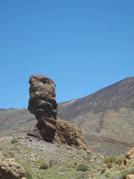 Roque Cinchado Tenerife Roques Garcia Árbol Piedra Dedo Dios Roca —  Fotos de Stock
