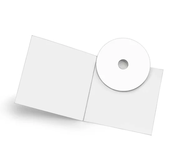 Withe Exemplaar Sapce Met Een Blanco Kartonnen Verpakking — Stockfoto