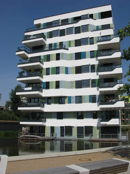 Новое Строительство Гамбурге Вильгельмсбург — стоковое фото
