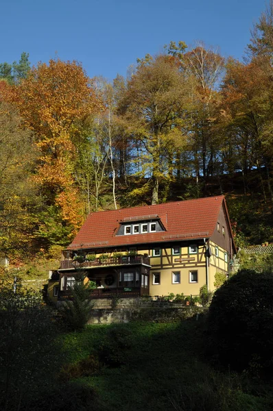 Lázeňské Město Rathen Německu — Stock fotografie