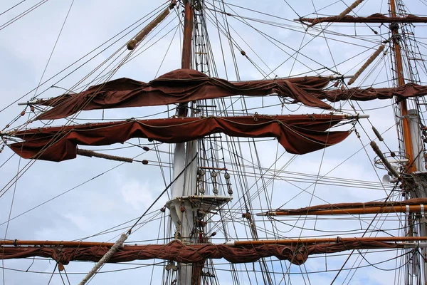 Szenische Ansicht Von Segelboot Details — Stockfoto