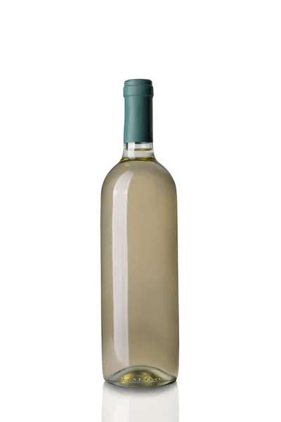 Empty Wine Bottle Isolated White Background — Stock Photo, Image