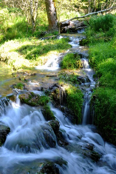 Красивый Водопад Фоне Природы — стоковое фото