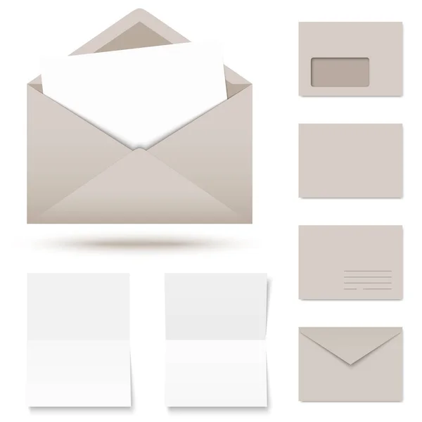 Collection Envelopes Writing Paper — Stock Photo, Image