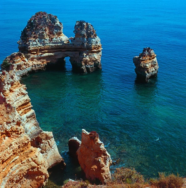 Pobřeží Algarve Portugalsku — Stock fotografie