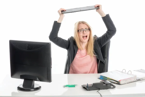 Boze Zakenvrouw — Stockfoto