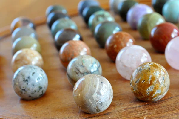 Close Lot Colored Stones — Stock Photo, Image