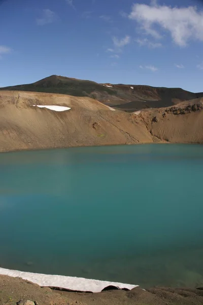 Kráter Viti Krafla Területen Iceland — Stock Fotó