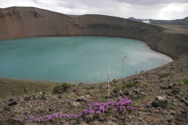 Crater Viti Krafla Area Iceland — Foto de Stock