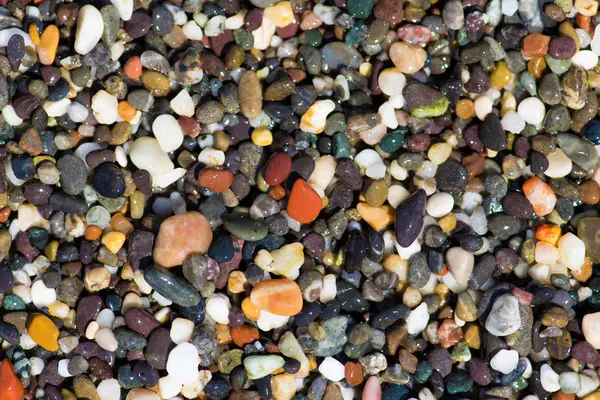 Красочный Галечный Пляж Природный Фон — стоковое фото