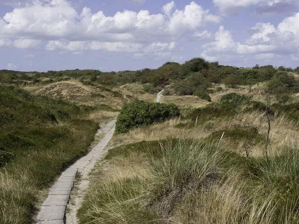 Belo Spiekeroog Paisagem Fundo — Fotografia de Stock