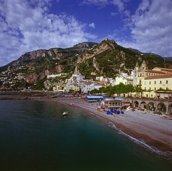 Vista Amalfi Costa Italiana — Fotografia de Stock