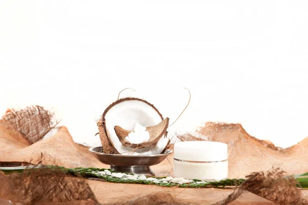 Aceite Esencial Aroma Cosméticos Grasa Coco —  Fotos de Stock