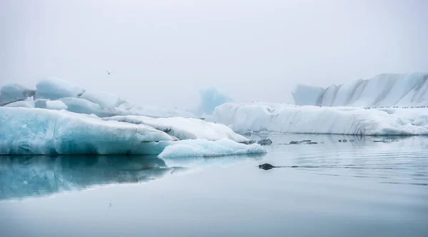 Iceberg Bianco Congelato Ghiaccio Freddo — Foto Stock