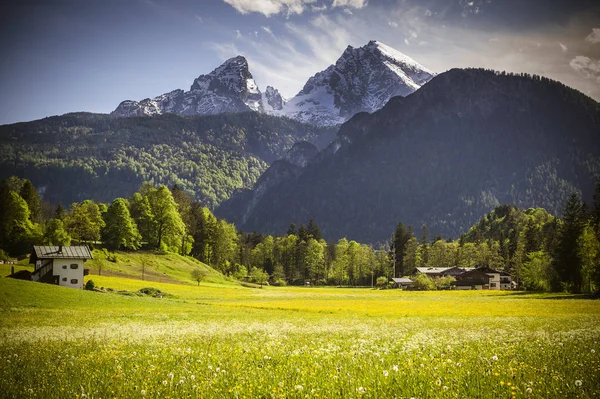 Watzmann Macizo Cerca Berchtesgaden Baviera —  Fotos de Stock