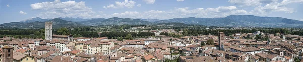 Zeer Groot Panorama Van Lucca Italië — Stockfoto