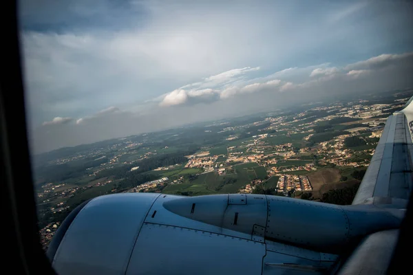 Uçağın Penceresinden Görüntüle — Stok fotoğraf
