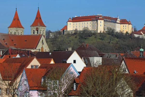 Ellwangen Stadsutsikt Dagen — Stockfoto