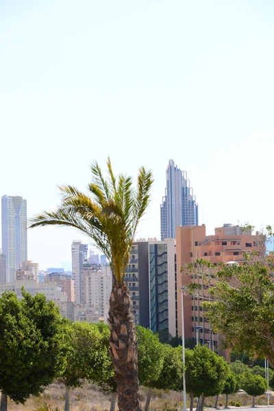 Benidorm Cala Finestrat Husfasad Spanien — Stockfoto