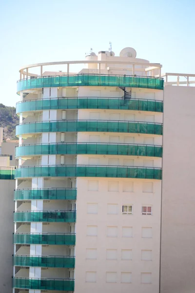 Benidorm Cala Finestrat House Facade Spain — стоковое фото