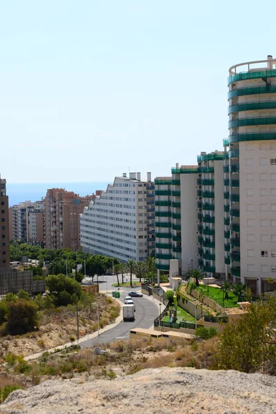 Benidorm Cala Finestrat Ház Homlokzat Spanyolország — Stock Fotó