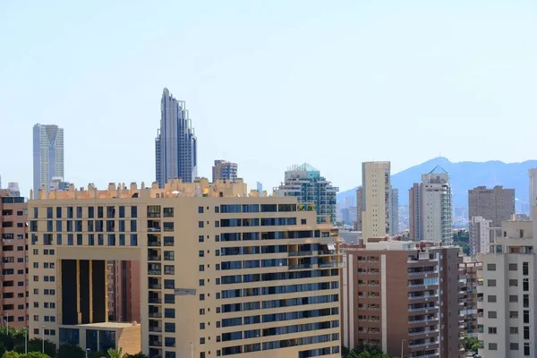 Benidorm Cala Finestrat Hausfassade Spanien — Stockfoto