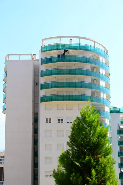 Benidorm Cala Finestrat Hausfassade Spanien — Stockfoto