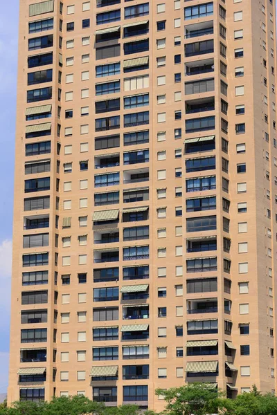 Benidorm Cala Finestrat Gevel Spanje — Stockfoto