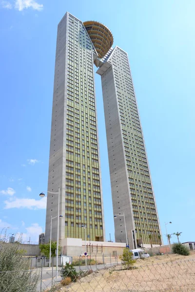 Benidorm Cala Fine Estrat Cephesi Spanya — Stok fotoğraf