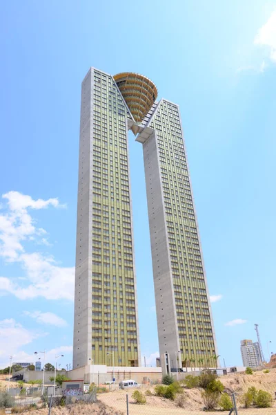 Benidorm Cala Fine Estrat Cephesi Spanya — Stok fotoğraf