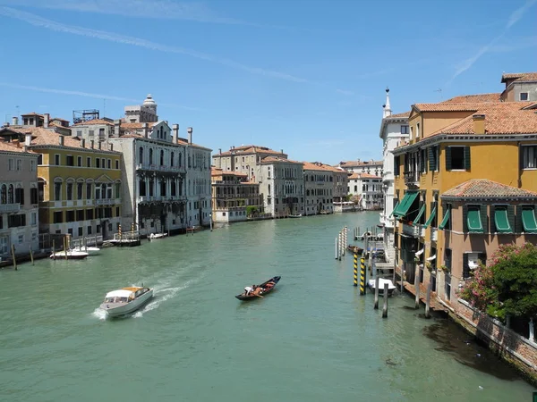 Venedik Kanal Talya Kuzey Veneto Tarihi Şehir Kanal Büyük Kanal — Stok fotoğraf