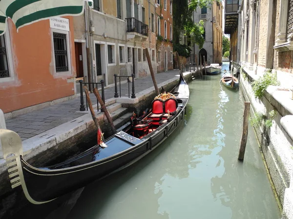 Venise Canal Gondole Gondole Eau Eaux Italie Italie Nord Site — Photo
