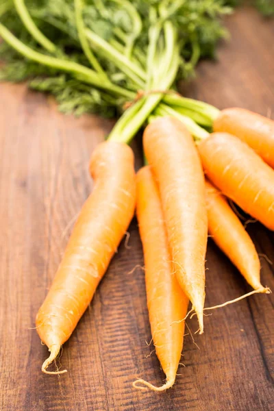 Carrots Green Portrait Format — Stock Photo, Image