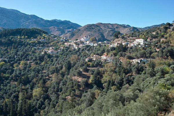 Crete Village Près Des Montagnes Blanches — Photo