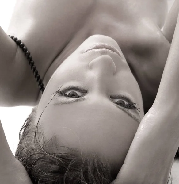 Künstlerische Nacktheit Bild Der Verführerischen Nackten Frau — Stockfoto